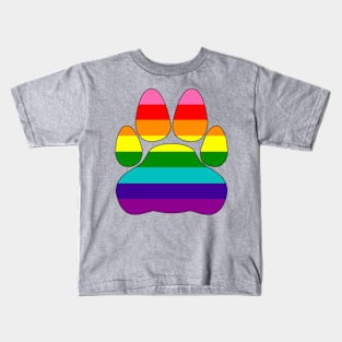 Retro Pride Paw Kids T-Shirt